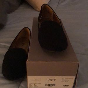 Loft black flat shoes. Size 8.  Worn 2 times.